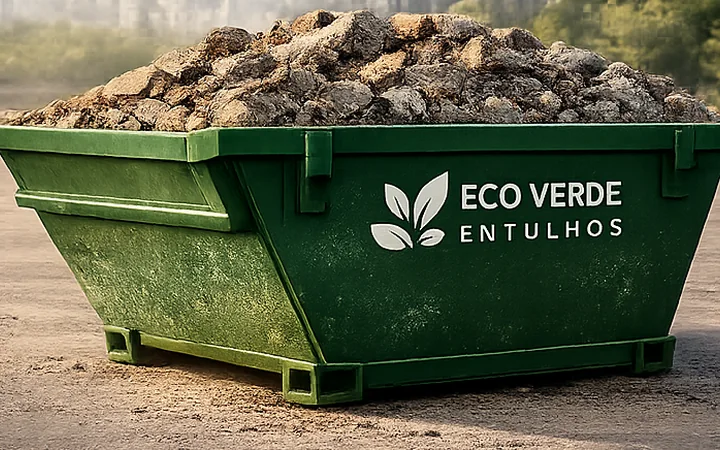 Caçamba Eco Verde 8m³